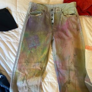 Tie dye Levi jeans